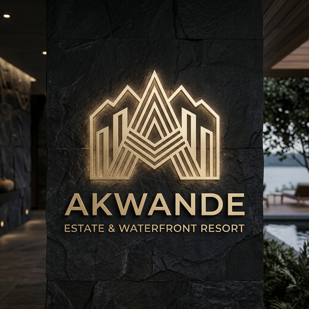 Akwande Logo Option 3 - Heritage Mountain Crest